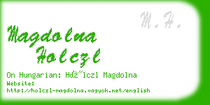 magdolna holczl business card